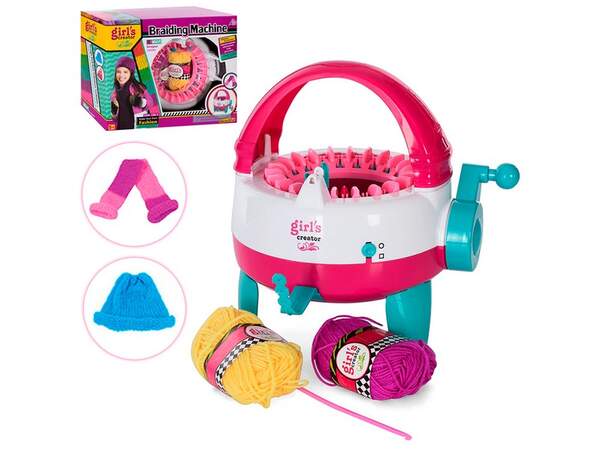 Набір для творчості MBK-288 (18шт) в'язання,пристрій для плетіння, нитки, в кор-ці, 31-24-12,5см (шт.)