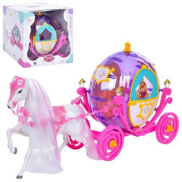 Карета 370B (9шт) 27см, конячка 30см, в кор-ці, 30-30-30см (шт.)