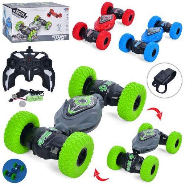 Машинка 3688-G106A (8шт) 28см, р/к, 2.4G, акум, USB зар, кер жест, змінює форму, гум колеса, світло, (шт.)