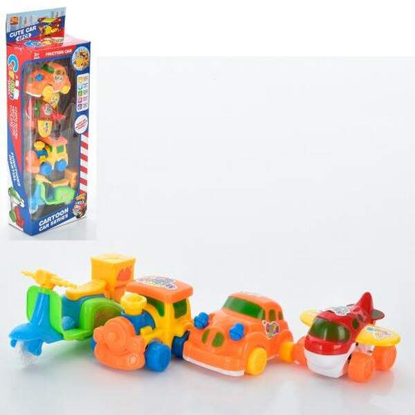 Набiр машинок 1308-19A (48шт) інерція, від 8см, 4 види (4шт) в кор-ці, 13,5-39,5-7см (шт.)