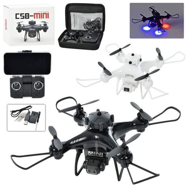 Квадрокоптер CK-05(CS8) (6шт) 13см,р/к, акумулятор,USB зарядне,камера,додаткові лопасти,світло,2 кол (шт.)
