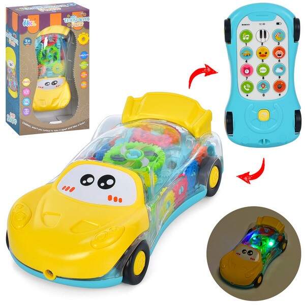 Машина 3216 (36шт) телефон, 15см, звук, світло, рухомі деталі, на бат-ці, в кор-ці, 19-11,5-5см (шт.)