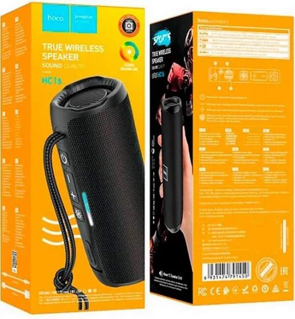 Портативна Bluetooth колонка HOCO HC16 Vocal sports BT speaker black (шт.)