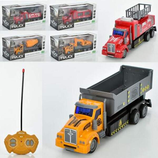 Будтехнiка HX9610-11-1A (18шт)22см,р/к,на бат-ці,1:48,світло,6видів(2кольори) в кор-ці 29-13-11см (шт.)