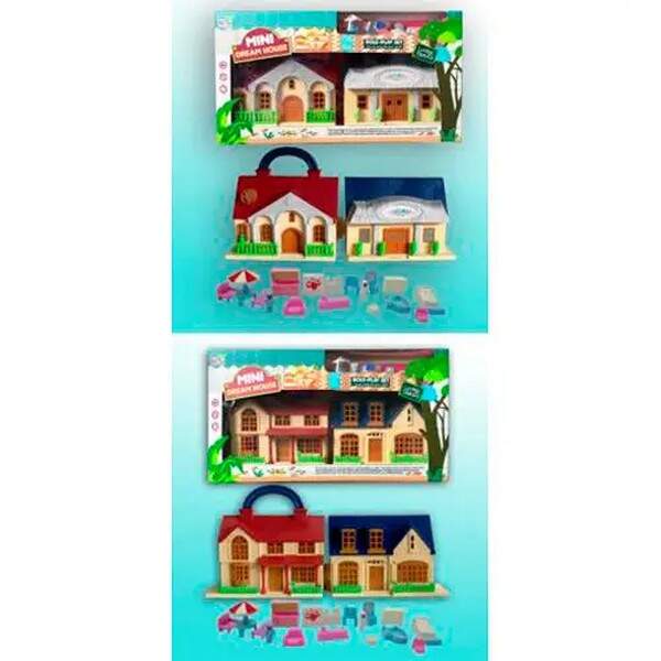 Будиночок M-02A-02D (36шт)меблі,2 види, в кор-ці 35-19-7см (шт.)