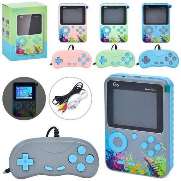 Гра G5 (10шт) 11.5см, електронна, 500 ігр, акум, USB-зарядне, джойстик, кольоровий дисплей, 4 кольор (шт.)