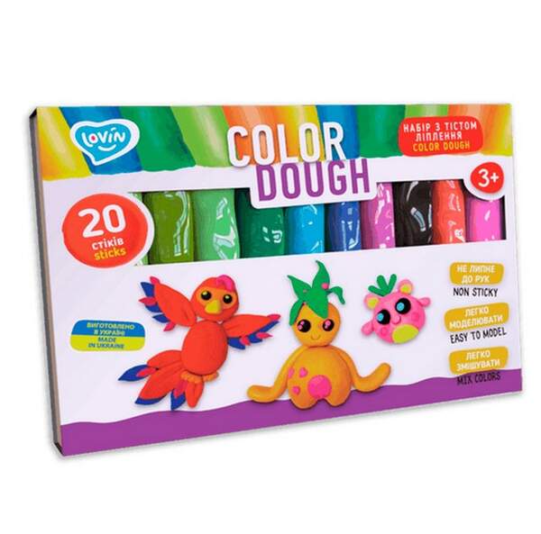 20 sticks Color Dough TM Lovin Набір для ліплення з тістом 41204 (шт.)