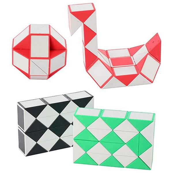 Гра 668-11 (480шт) головоломка, змійка, 3 кольори, в кульку, 9,5-6,5-2,5см (шт.)