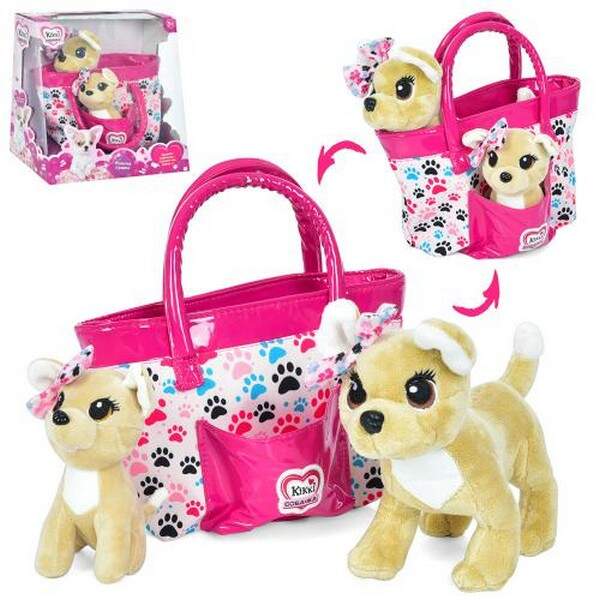 Собачка M 5702 I UA (18шт) Кіккі, 2шт(20см, 15см), музика (укр), бат(табл), сумка, в кор-ці (розібра (шт.)