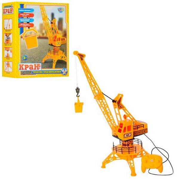 Кран 6806 (24шт) д/к, 65см, світло, рухомі деталі, бат, в кор-ці, 25-31-13см (шт.)