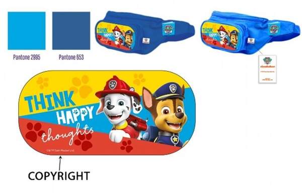 Сумка на пояс Paw Patrol PL82122 (60шт) для хлопчиків. 2 кольори 28*14*6,5 см (шт.)