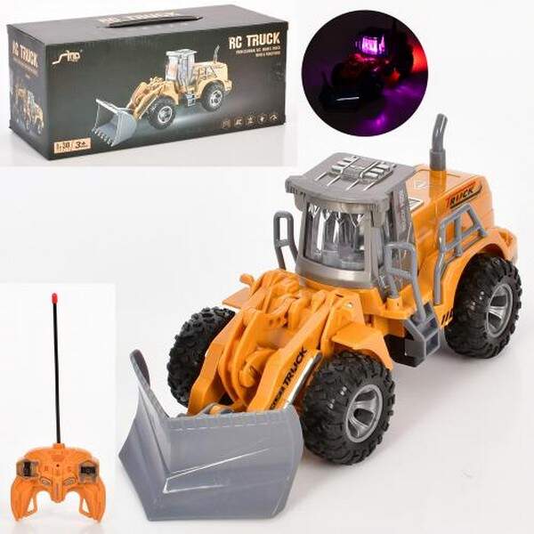 Бульдозер JH75-7D (18шт) Р/К, 1:30, 24см, світло, рухає ковшом, на бат-ці, в кор-ці, 30,5-13-12,5см (шт.)