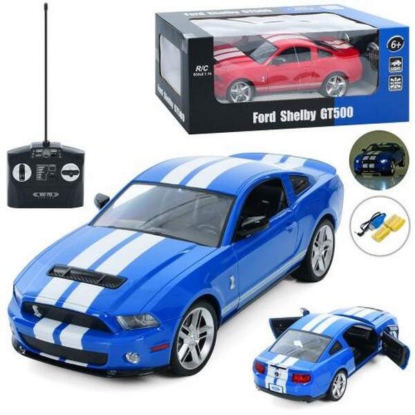 Машина 2170 (6шт) р/к, Ford Shelby GT500, 1:14, акум, 34см, світло, гумові колеса, USBзарядне, 2 кол (шт.)