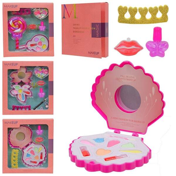 Косметика арт. CN-104 (96шт/2) мікс 3 види, тіниі, помада, лак, аксес, короб. 25,5*27,5*5см (шт.)