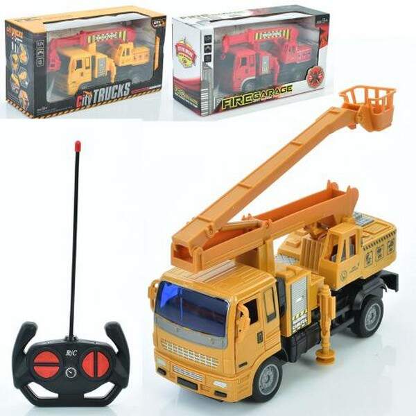 Будтехнiка 6988-12-16-26 (24шт) р/к, 19см, 1:24, рухливі деталі, 3 види, на бат-ці, в кор-ці, 27,5-1 (шт.)