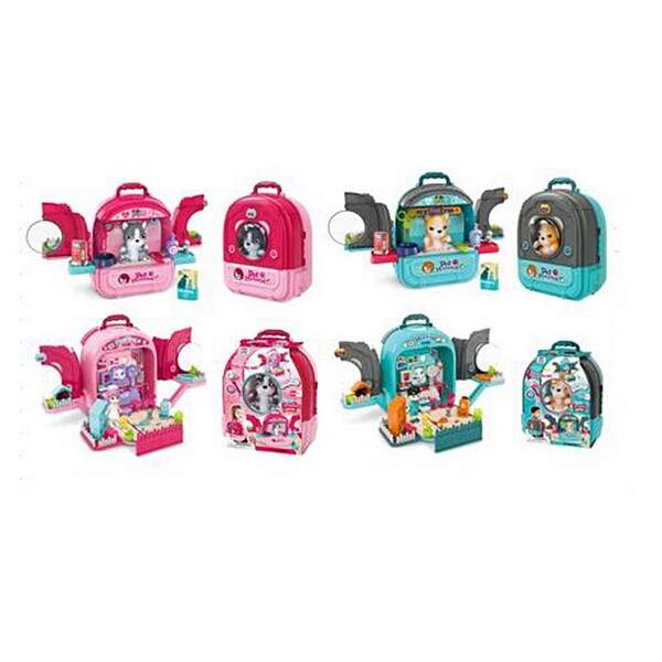 Набір ігровий «грумер» 008-997A-998A-1 (12шт) 3в1(ветеринар), 50,6-35,4-в30см, собака 11см, фігурка( (шт.)