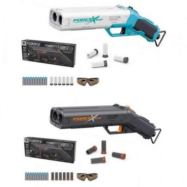 Рушниця M671-1 (18шт) 35см, м'які кулі-присоски 10шт, окуляри, 2 кольори, в кор-ці, 42,5-17-8см (шт.)