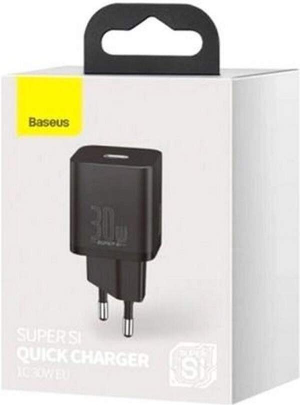 МЗП Baseus Super Si quick charger IC 30W EU Black (CCSUP-J01) (шт.)