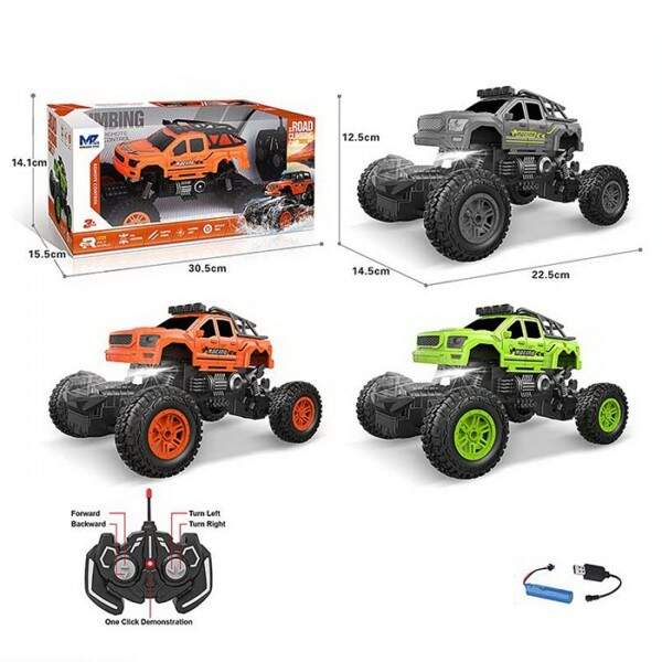 Джип MZ66-1A (16шт) р/к, акум, 1:16, 22,5см, USBзарядне,амортизатори,гумові колеса,3 кольори, в кор- (шт.)