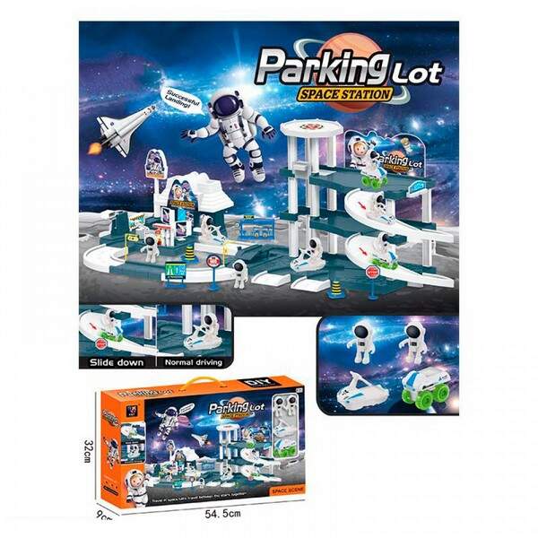 Трек BBQ550-60 (8шт) космодром, машинка7см, 2шт, фігурка6см, 2шт, в кор-ці, 55-32-9см (шт.)