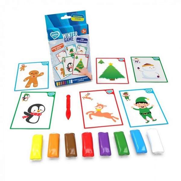 Winter Game ТМ Lovin Набір для ліплення з тістом 41200 (12 шт) (шт.)