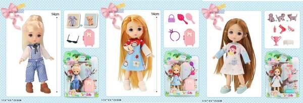 Лялька арт. 91087-A/B/C (192шт/3) мікс 3 види, аксес слюда 17*4*23,5см (шт.)