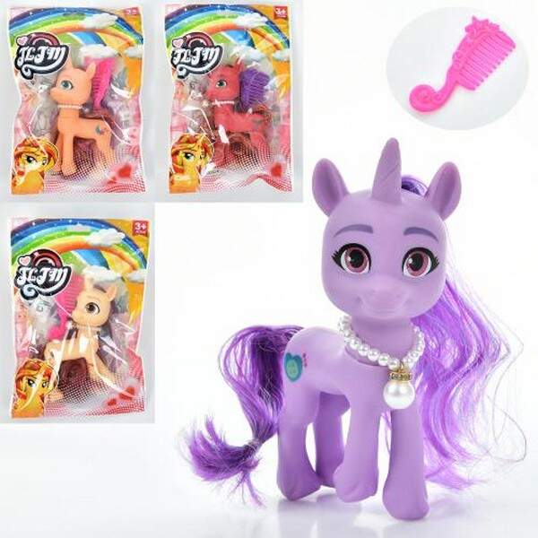 Конячка XQ660 (160шт) LP, 13см, гребінець, 4 види, у пакеті, 15-21-3см (шт.)