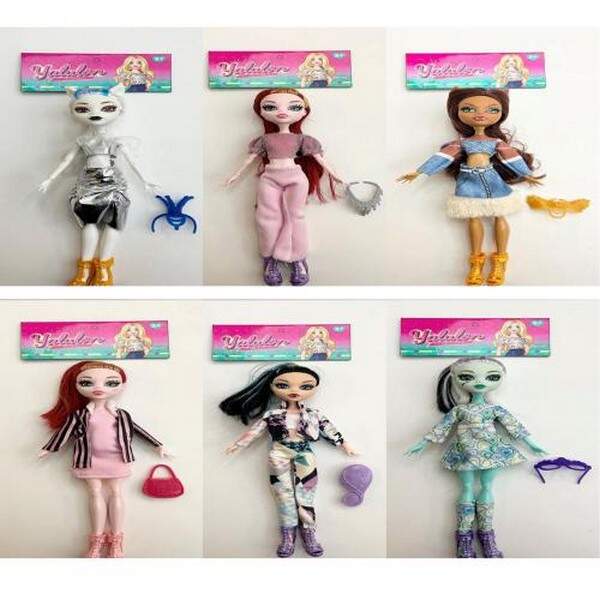 Лялька YL1006-17-8-9-20-1-2A (72шт) MH, шарнірна, 28см, аксесуар, 6 видів, в пакеті, 35-12-3см (шт.)