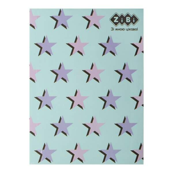 Блокнот PATTERN, А-5, 64 арк., кліт., ітгр. обкл., мат. лам.+Уфлак,KIDS Line,синій ZB.12767-02(1/10) (шт.)