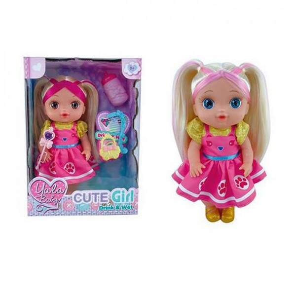 Лялька YL2325J-B (18шт) 29см, п'є-пісяє, пляшечка, сумка,гребінець, аксесуари, в кор-ці, 23,5-32,5-1 (шт.)
