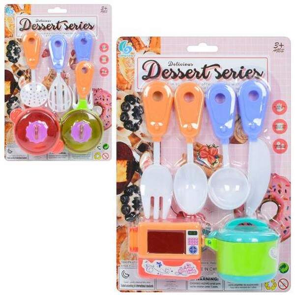 Набір посуду 147AB (192шт) 6 предметів, кухонні прилади, каструля, сковорідка, техніка, 2 види (шт.)