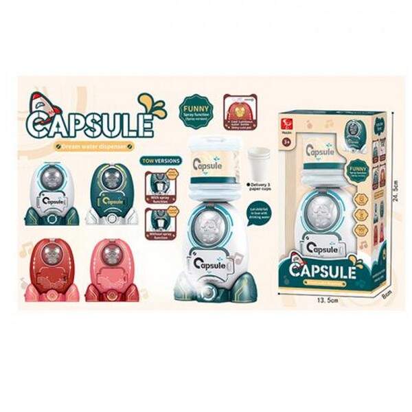 Побутова техніка HJ99556 (48шт) кулер,стаканяики,звук,світло,пара,на бат-ці, 4 кольори, в кор-ці (шт.)