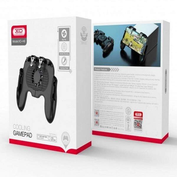 Ігровий контролер для телефону з охолодженням XO-H6B Radiaotor handle (with battery 300mAh) Чорний (шт.)