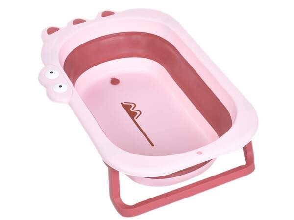 Ванночка ME 1141 CROCO Pink (1шт) дитяча, силікон, складана, 80*53,9*20,8, рожевий (шт.)