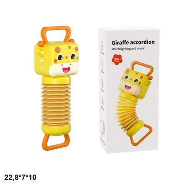 Гармошка HLX202A жирафік батар.муз.3кол.кор.22,8*7*10 /48/ (шт.)