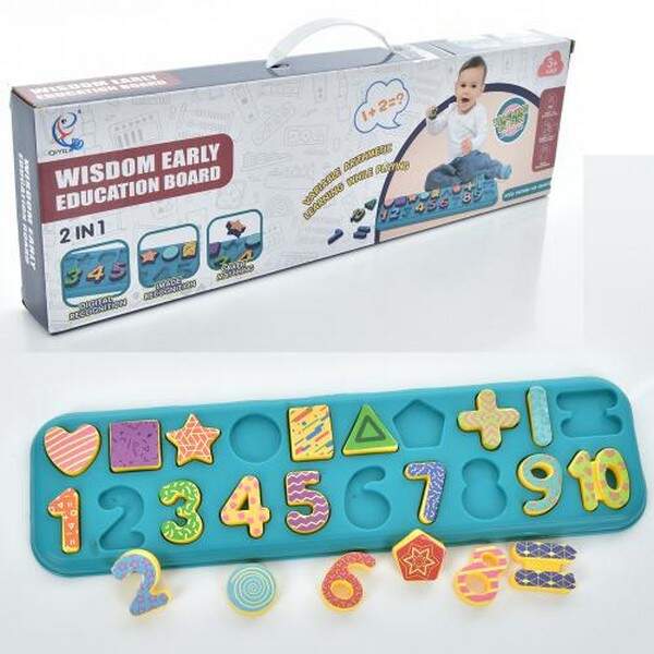 Гра 555 (72шт) розвиваюча, 39-11см, цифри, математичні знаки, наліпки, в кор-ці, 40,5-12,5-4см (шт.)