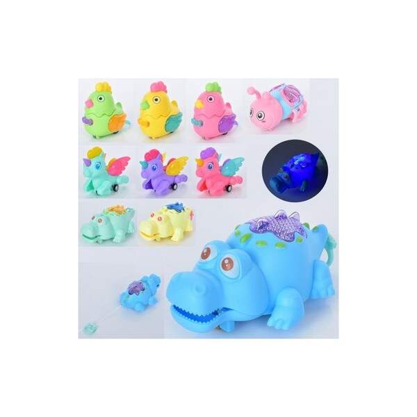 Заводна іграшка LY2226-A2-A3-A4-A5 (180шт) 11см, світло, бат-таб, 12шт(4види) у пакеті, 37-32-10см (шт.)