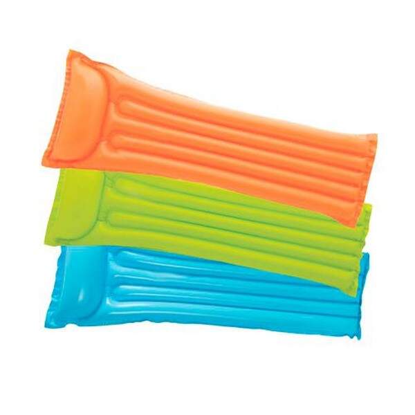 59703 Матрац для плавання (36шт) 183-69см, 3 кольори, матовий, до 100кг, в кульці, 26-23-2см (шт.)