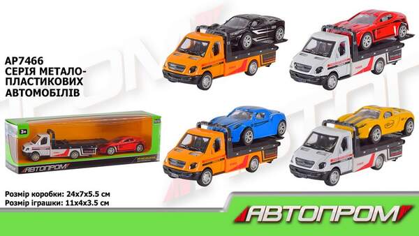 Машина мет. АВТОПРОМ арт. AP7466 (96шт/2) короб. 25*6*7см (шт.)