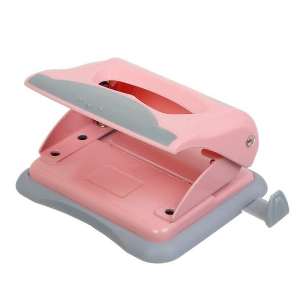 Діркопробивач пластиковий PASTEL (до 20арк.), рожевий BM.4020-10 (шт.)