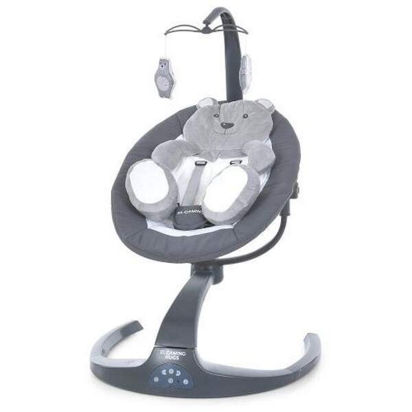 Заколисуючий центр ME 1077 HUGS Gray (1шт) пульт, 5швидк., таймер, 12 мелодій, USB,2 полож.спинки, с (шт.)