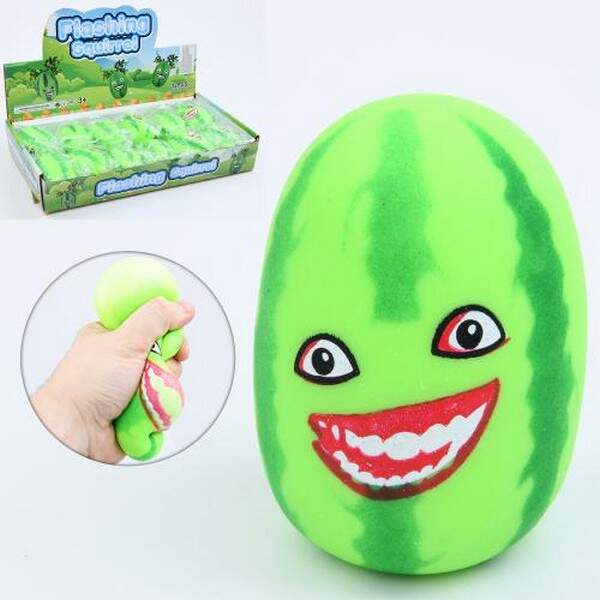 Іграшка MS 3745 (144шт) антистрес, кавун, 9см, борошно, 1колір, в пакеті, 12шт в дисплеї,36-6-20,5см (шт.)