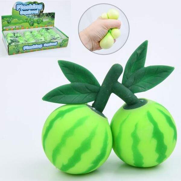Іграшка MS 3828 (144шт) антистрес, кавуни, 9см, борошно, в пакеті, 12шт в дисплеї, 36-6-19см (шт.)