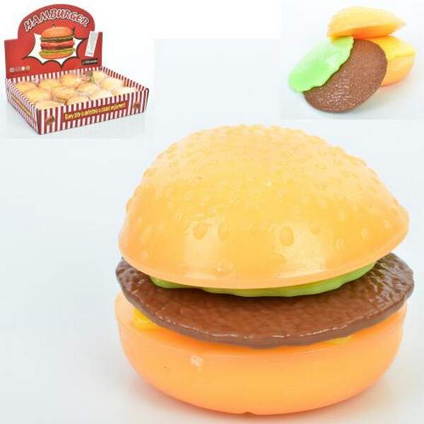 Іграшка MS 4032 (72шт) антистрес, 7,5см, бургер, борошно, 1вид, в пакеті, 12шт в дисплеї, 33,5-7-23, (шт.)