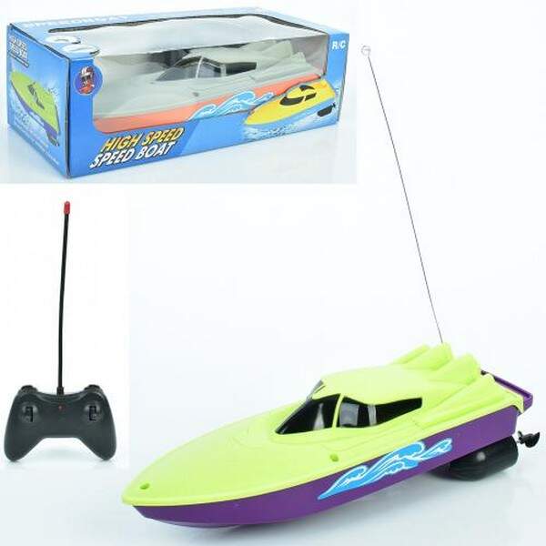 Катер 0036-3 (36шт) р/к, 25см, 2 кольори, на бат-ці, в кор-ці, 26-8,5-12см (шт.)