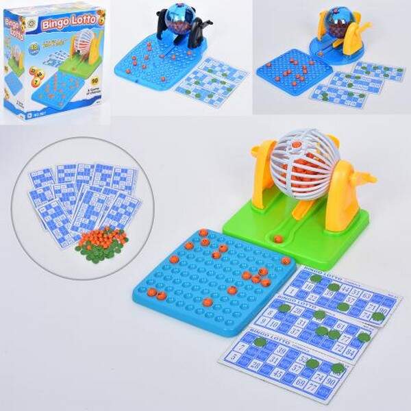 Лото 874-886-887 (48шт) картки 48шт, кульки (90номерів), фішки, 3 види, в кор-ці, 21,5-23,5-10см (шт.)