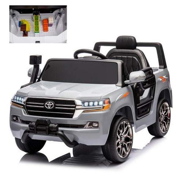 Машина M 5101EBLR-11 (1шт) р/к2,4G, 2мотори40W, 1акум12V7AH,світло,муз,колесаEVA, шкір.сидіння, сіри (шт.)