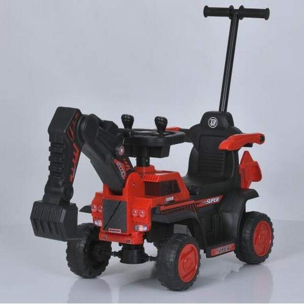 Трактор M 5787B-3 (1шт) 2в1 (каталка-толокар), 2акум6V4AH, 2мотори35W, музика, USB, MP3, червоний (шт.)