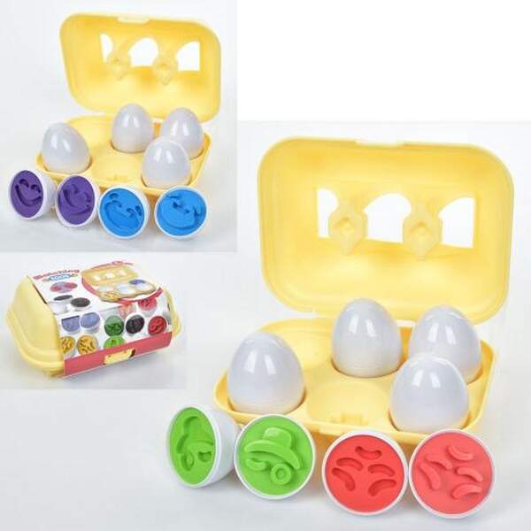 Гра DF28-DF29 (72шт) яйце-пазл 6см, 2види, 6шт у лотку ,в картонній обгортці, 17-13-7см (шт.)