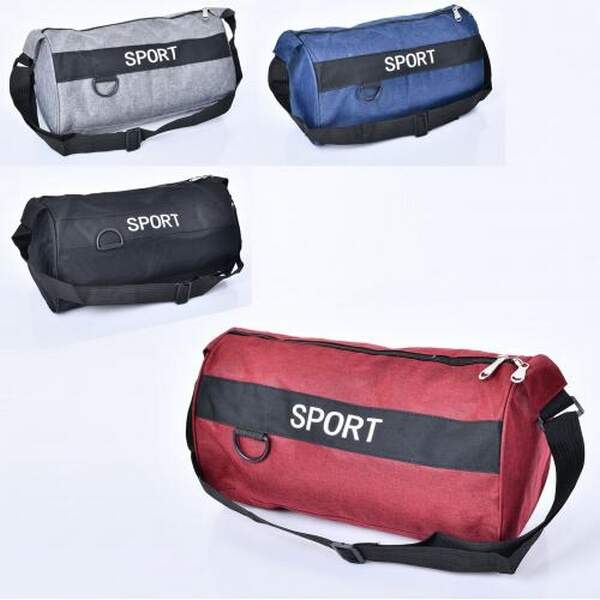Сумочка N935 (84шт) спортивна сумка, 37-19-25см, 1 відділення, застібка-блискавка, 4 кольори, у паке (шт.)